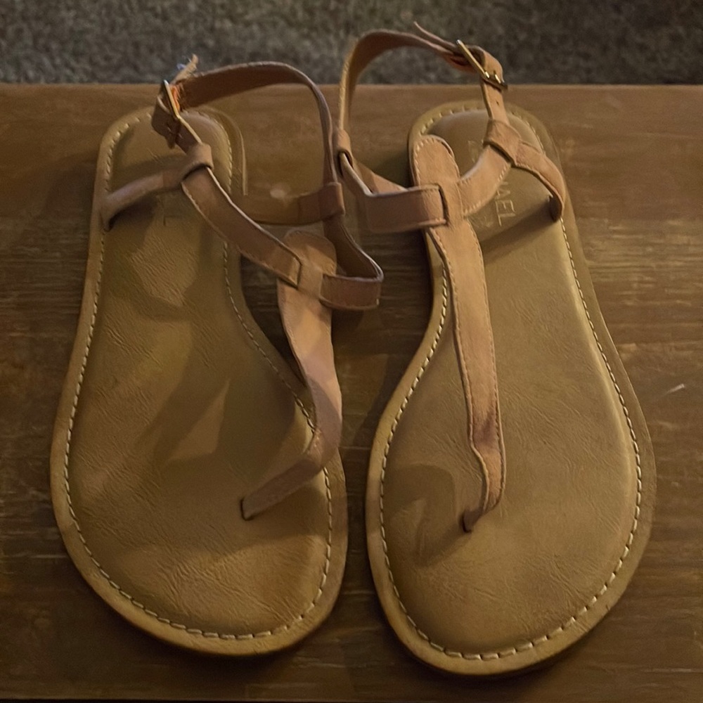 EUC Nude Sandals - Size 9